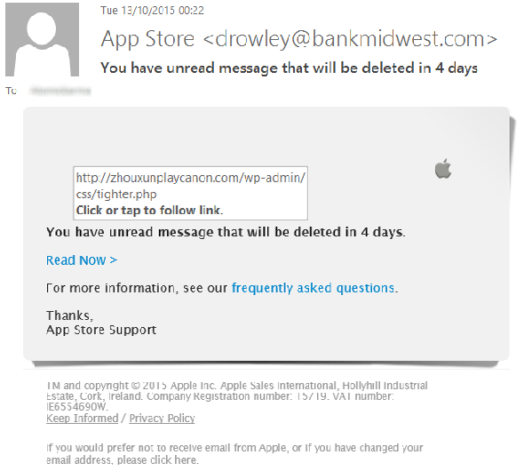 Apple en ligne Apple Phishing
