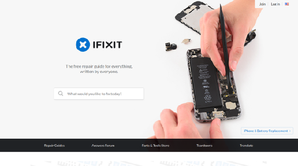 Site de réparation de gadgets IFixIt
