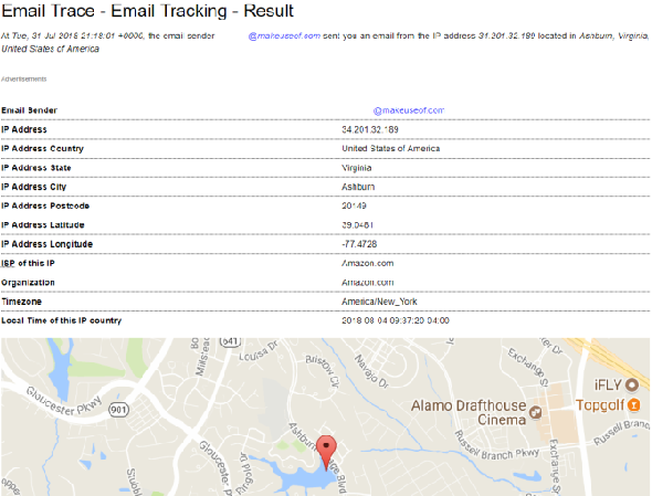 analyse d'en-tête d'email ip tracer