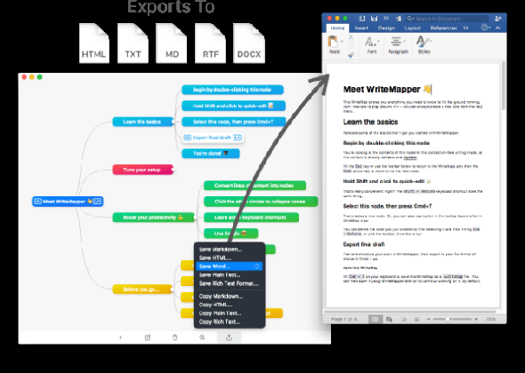 5 Mind Mapping Sites et applications pour créer de nouvelles idées mindmap Writemapper