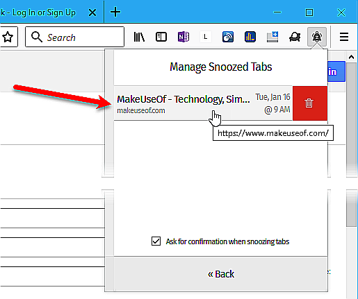 15 astuces incontournables pour les onglets Firefox 23 Cliquez sur l'onglet snoozed