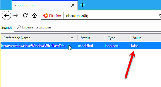 15 Conseils utiles à l'utilisateur averti concernant les onglets Firefox 45 Fermer la fenêtre avec le dernier onglet désactivé