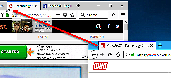 15 incontournables pour les utilisateurs expérimentés des onglets Firefox 11 Faites glisser l’onglet vers la fenêtre existante