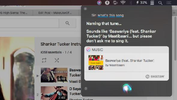identifier la chanson siri mac