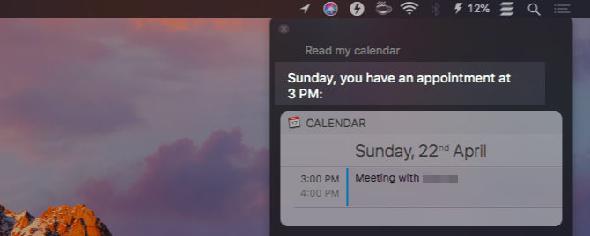 lire mon calendrier siri mac