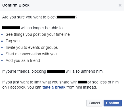 bloc facebook