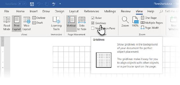 Afficher les quadrillages dans Microsoft Word