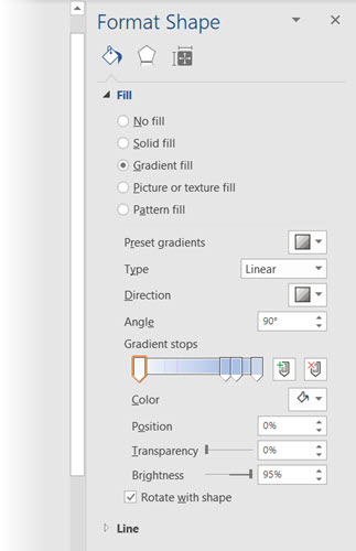 Formes de formes dans Microsoft Word