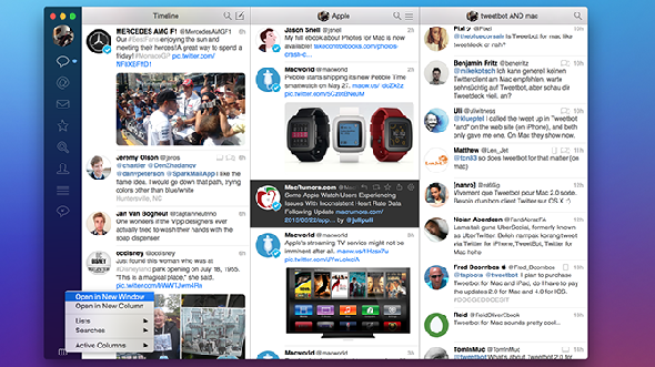 Client Twitter Tweetbot sur macOS